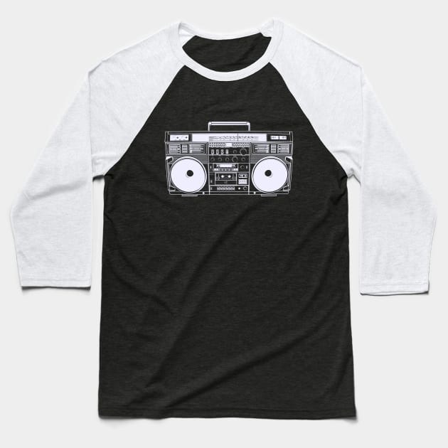 old boombox Baseball T-Shirt by kangkoeng